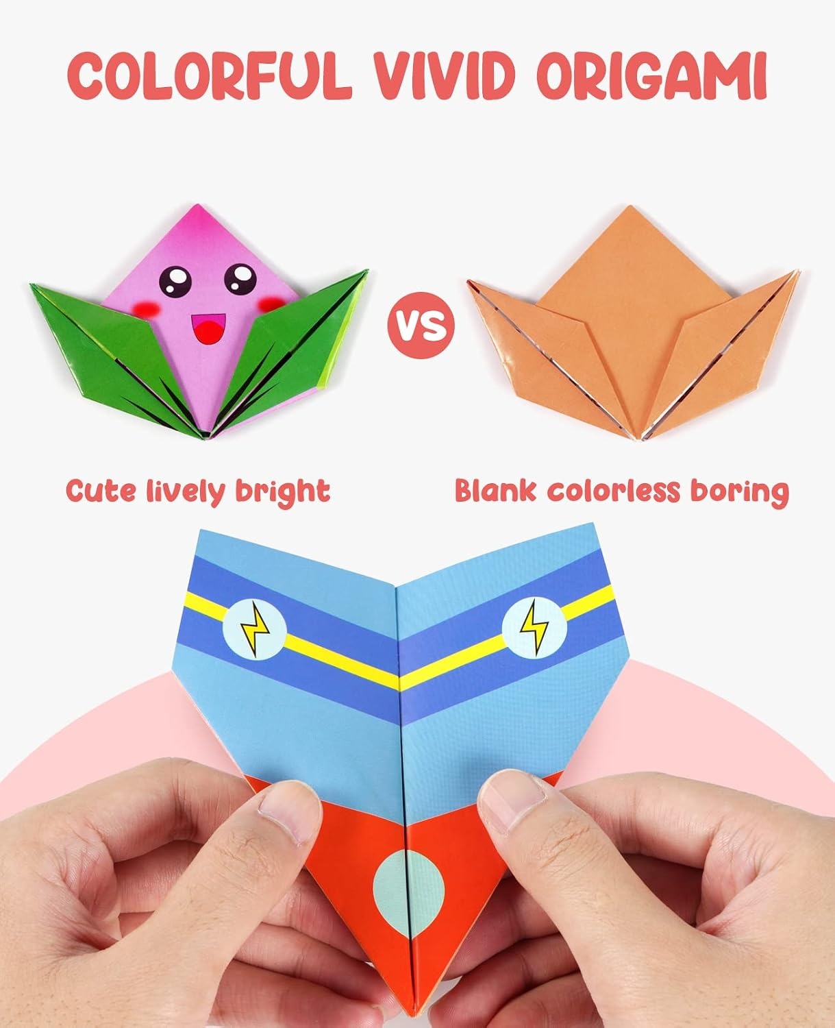 Gamenote Colorful Origami Kit for Kids 72 Projects 180 Double Sided Origami Paper 12 Sheets Practice Papers Instructional Origami Book Origami Gift for 4+ Girls Adult Beginners Training Craft, Unicorn(Daily Life)