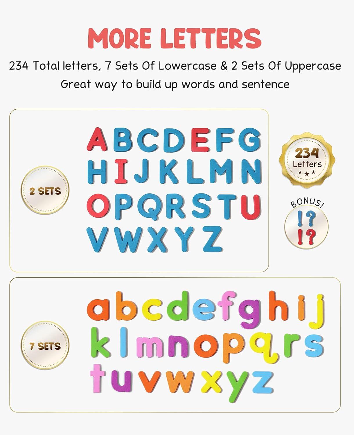 Gamenote Classroom Magnetic Alphabet Letters Kit+JoyCat Baby Toys 0-6 Months – My First Mystery Soft Baby Box Toy – Montessori Toys for Babies, Baby Sensory Toys for 6-12 Months