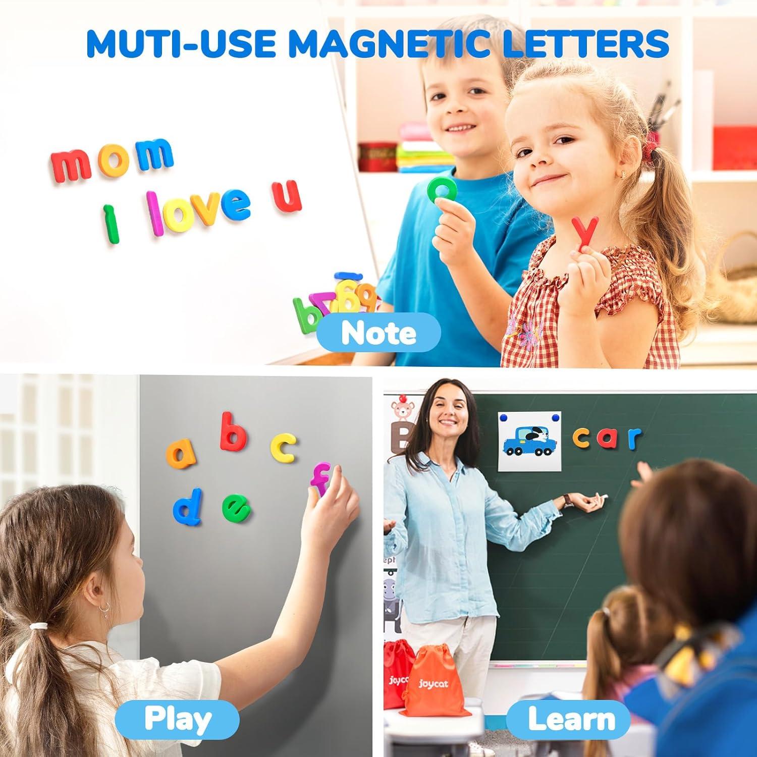 Gamenote Classroom Magnetic Alphabet Letters Kit 238 Pcs with Double + JoyCat Magnetic Letters, 312 Pieces Lowercase Alphabet Fridge Magnets