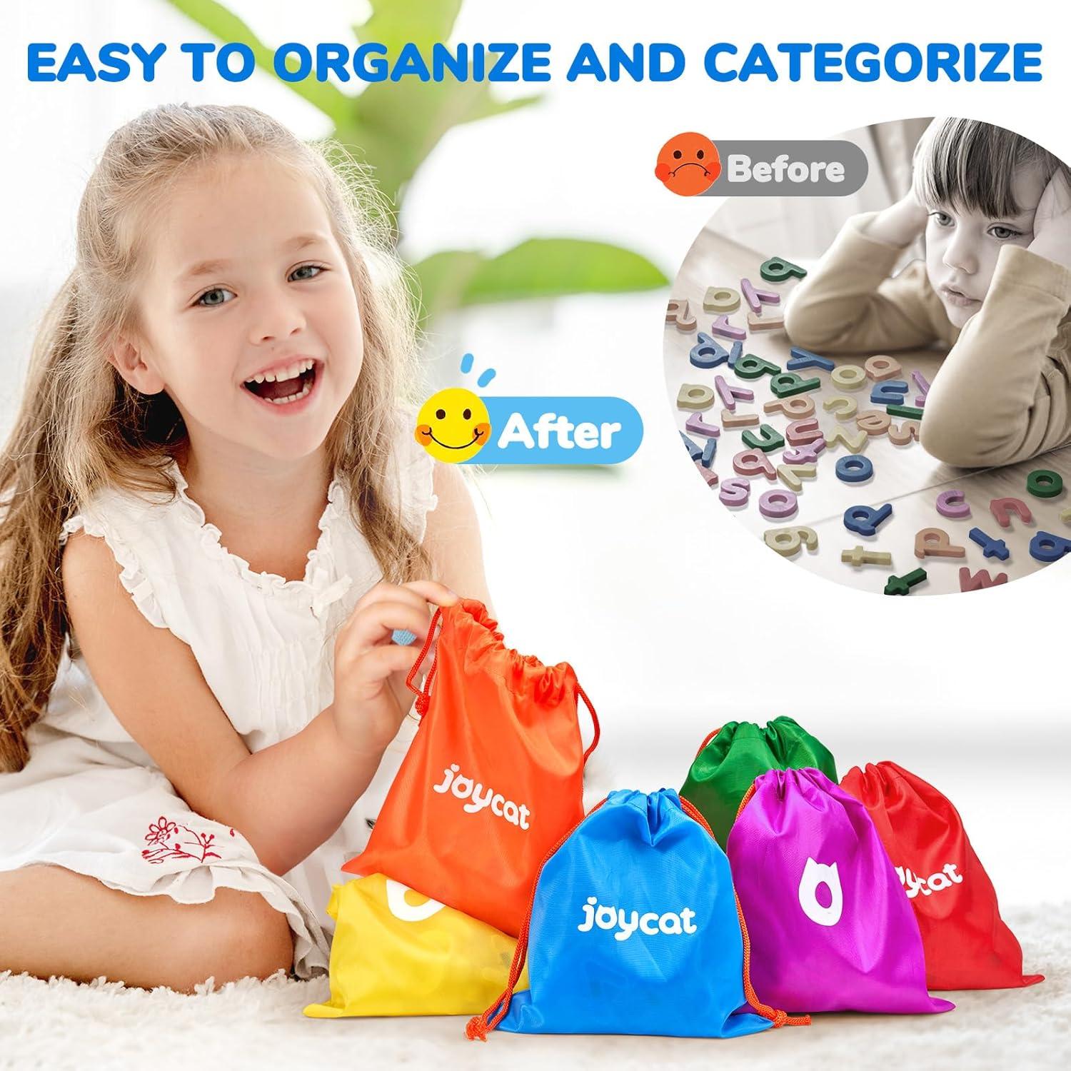 Gamenote Classroom Magnetic Alphabet Letters Kit 238 Pcs with Double + JoyCat Magnetic Letters, 312 Pieces Lowercase Alphabet Fridge Magnets