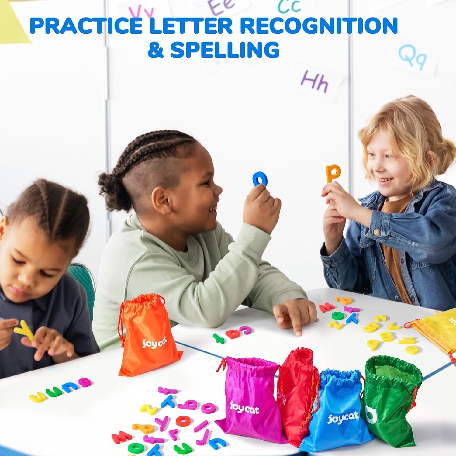 Gamenote Classroom Magnetic Alphabet Letters Kit 238 Pcs with Double + JoyCat Magnetic Letters, 312 Pieces Lowercase Alphabet Fridge Magnets