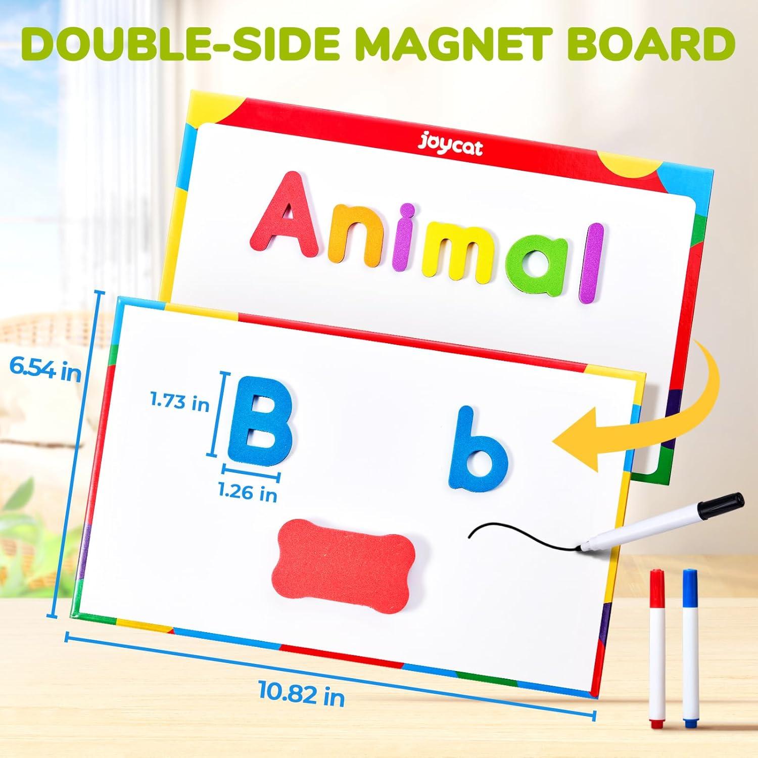 Gamenote Classroom Magnetic Alphabet Letters Kit 178Pcs + JoyCat Magnetic Letters and Numbers, ABC 123 Alphabet Fridge Magnets for Toddlers & Kids